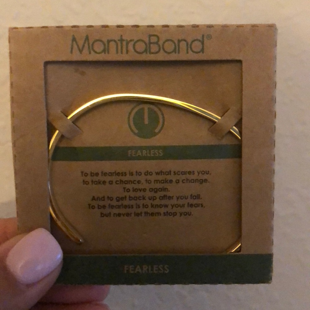 Gold Fearless MantraBand